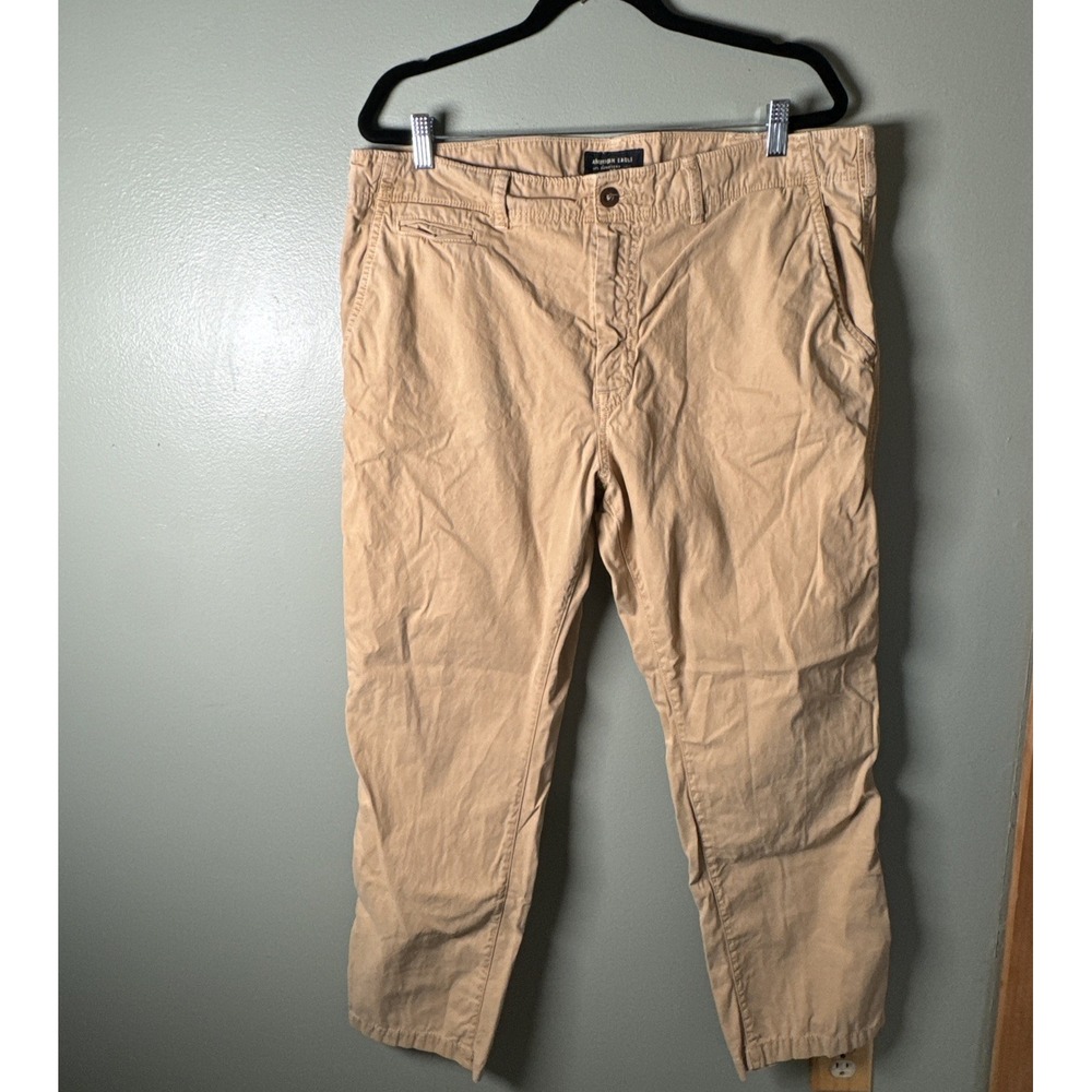 American Eagle Mens Size 38 Khaki Original Straight Chino Preppy Gorpcore Pants